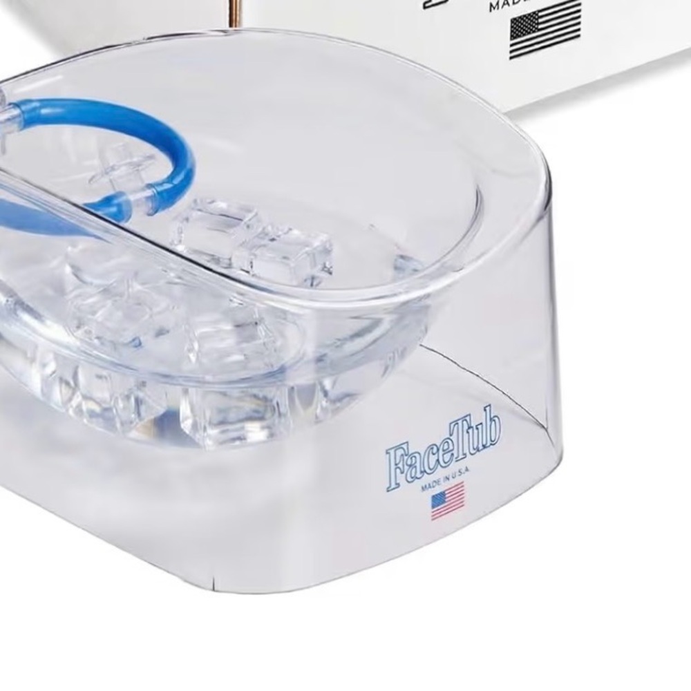 The FaceTub Cold Ice Bath, Premium Face Bowl For Ice, Face Tub Facial Cold Plung